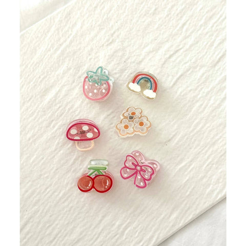 Assorted Mini Transparent Hair Claws