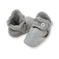 Solid Organic Cotton Baby Booties - Heather Grey