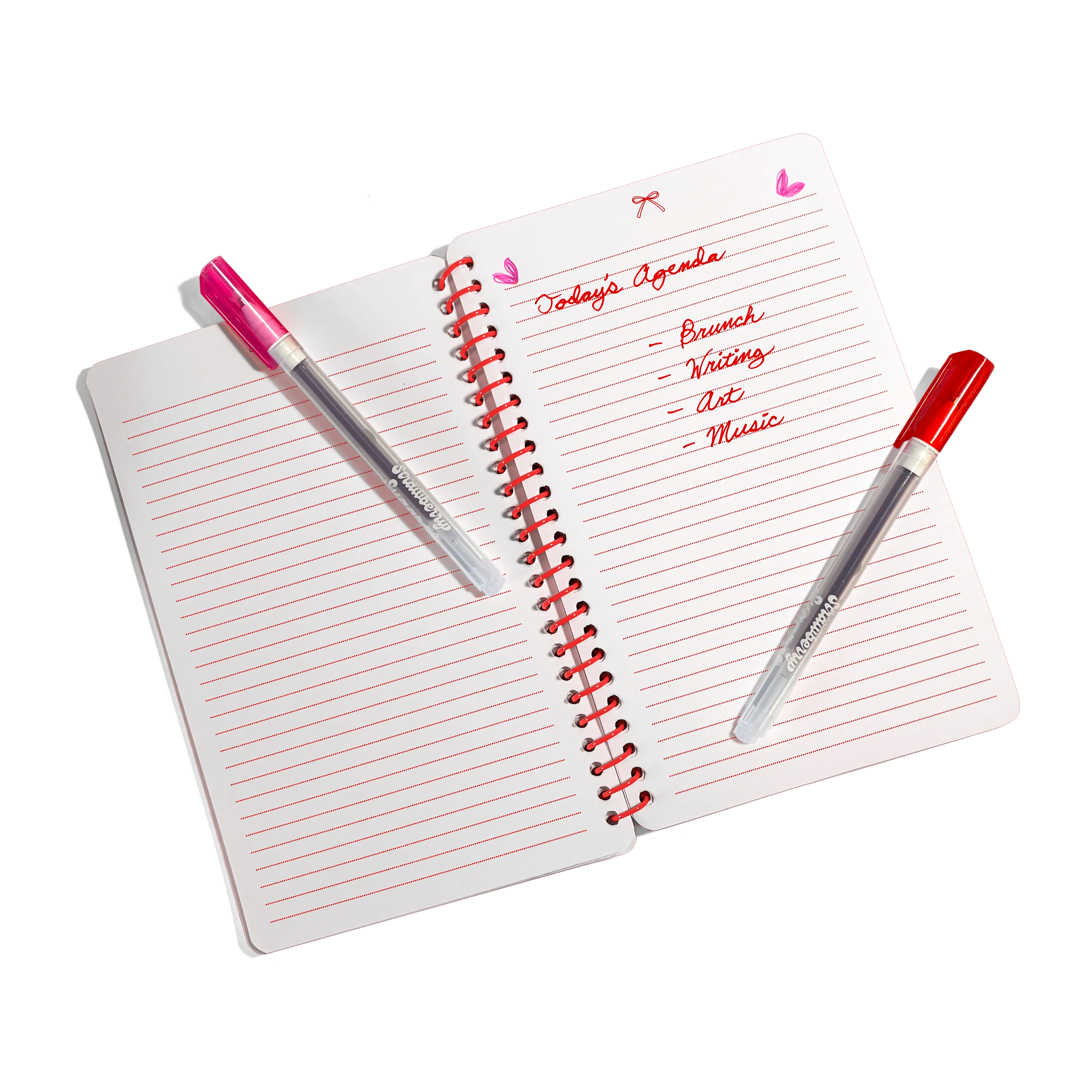 Scented Gel Pens & Notebook Set - Strawberry Sugar Writing Kit | OOLY