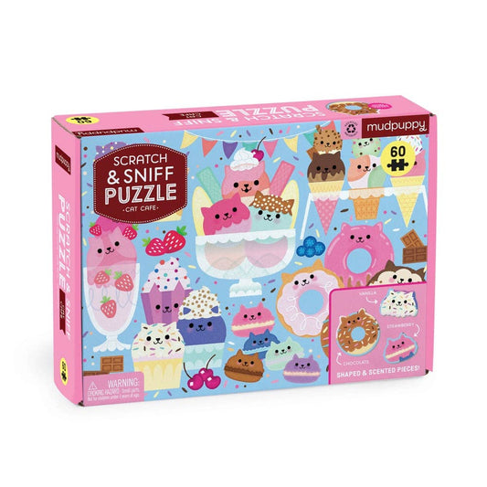 Cat Cafe Scratch & Sniff Puzzle (60 piece)