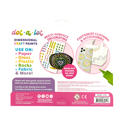 Dot-A-Lot: Dimensional Craft Paint - Pearlescent (Set of 8)