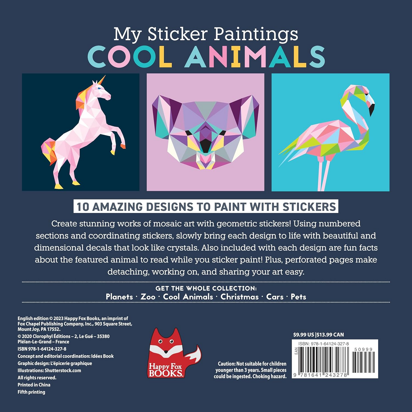 My Sticker Paintings: Cool Animals Activity Book