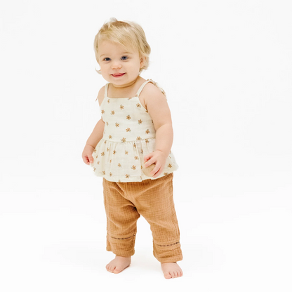 Bitty Blooms Peplum Tank Set