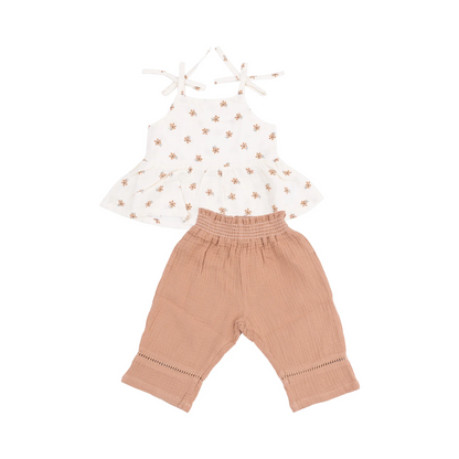 Bitty Blooms Peplum Tank Set