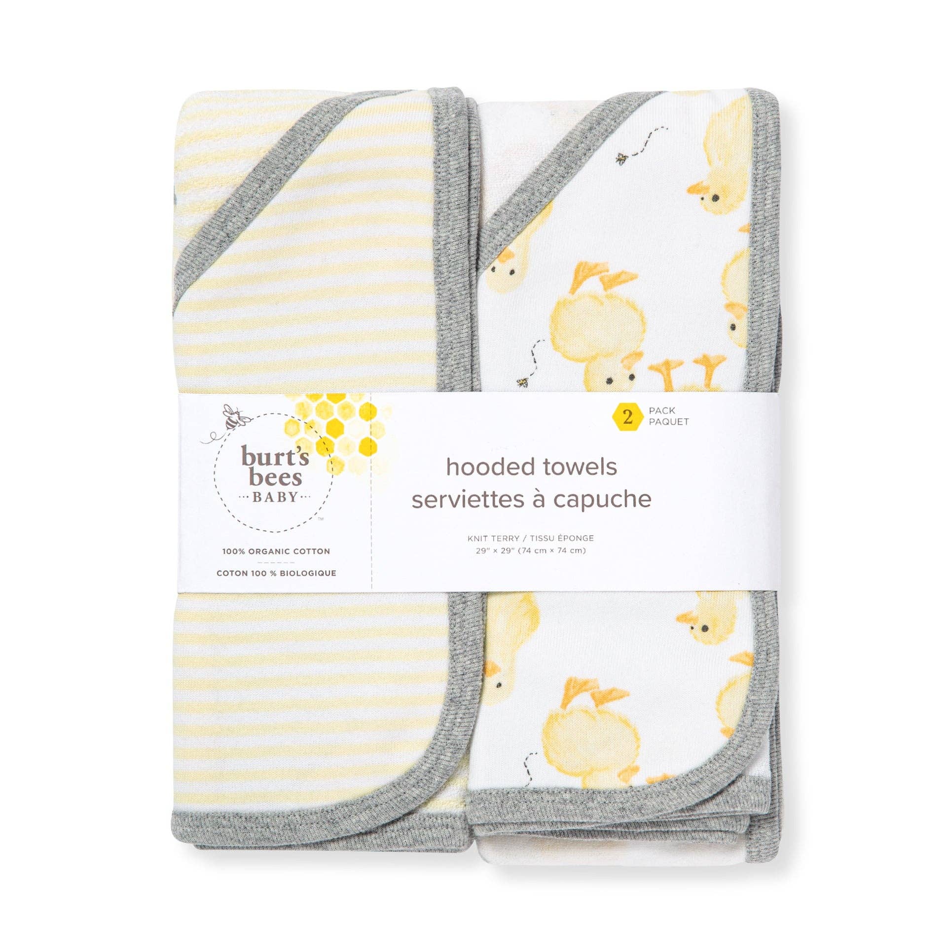 Little Ducks Organic Cotton Hooded Towels 2 Pack