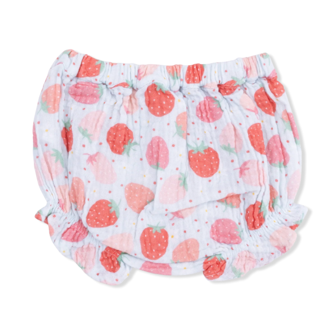 Strawberry Bliss Ruffle Back Top & Bloomer