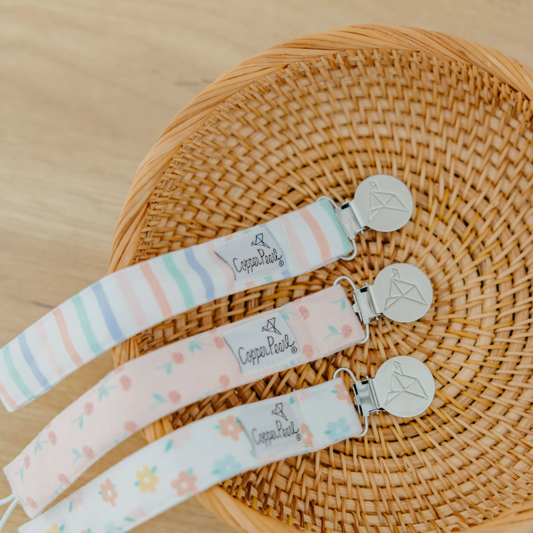 Cheery Binky Clip Set