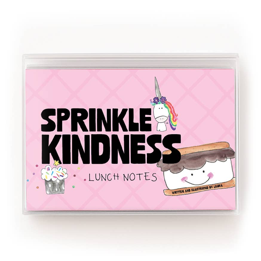 Sprinkle Kindness Affirmation Card Lunch Notes