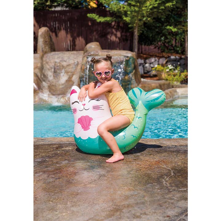 Inflatable Mer Kitty Water Floatie Pool Toy