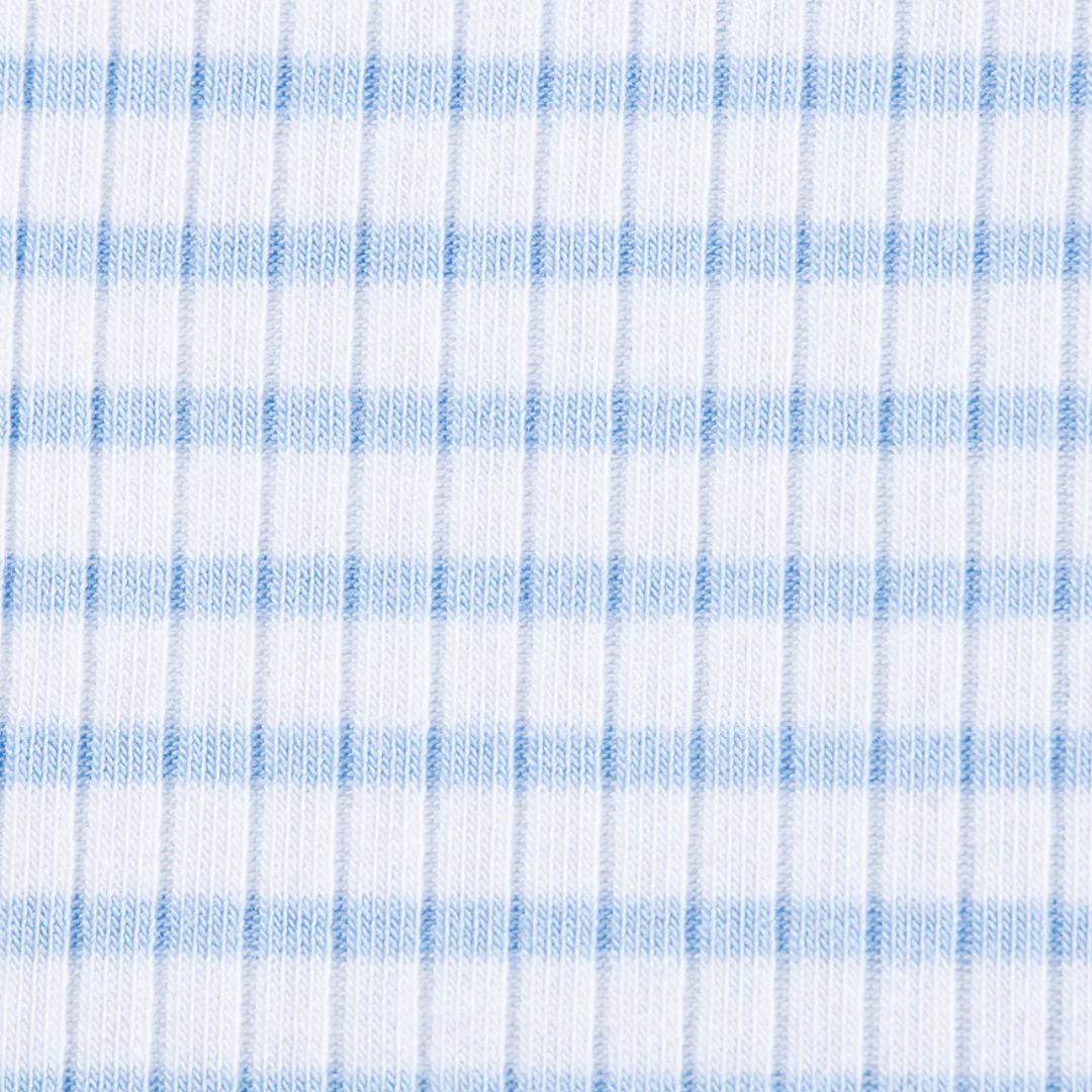 Blue Mini Stripes Footie