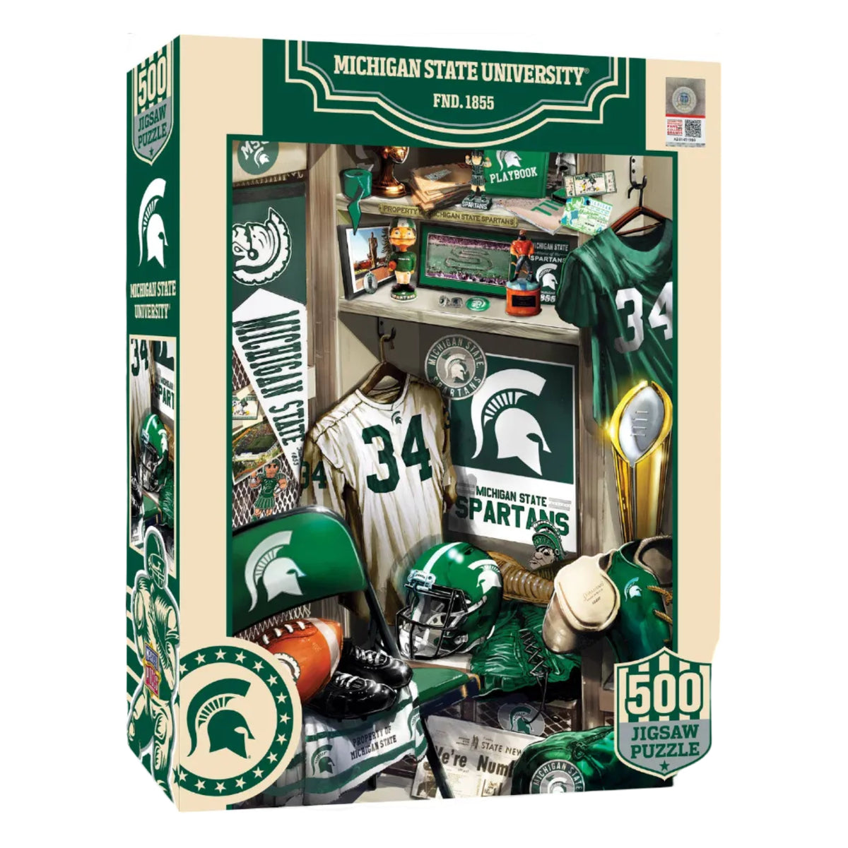 Michigan State Spartans Locker Room Puzzle