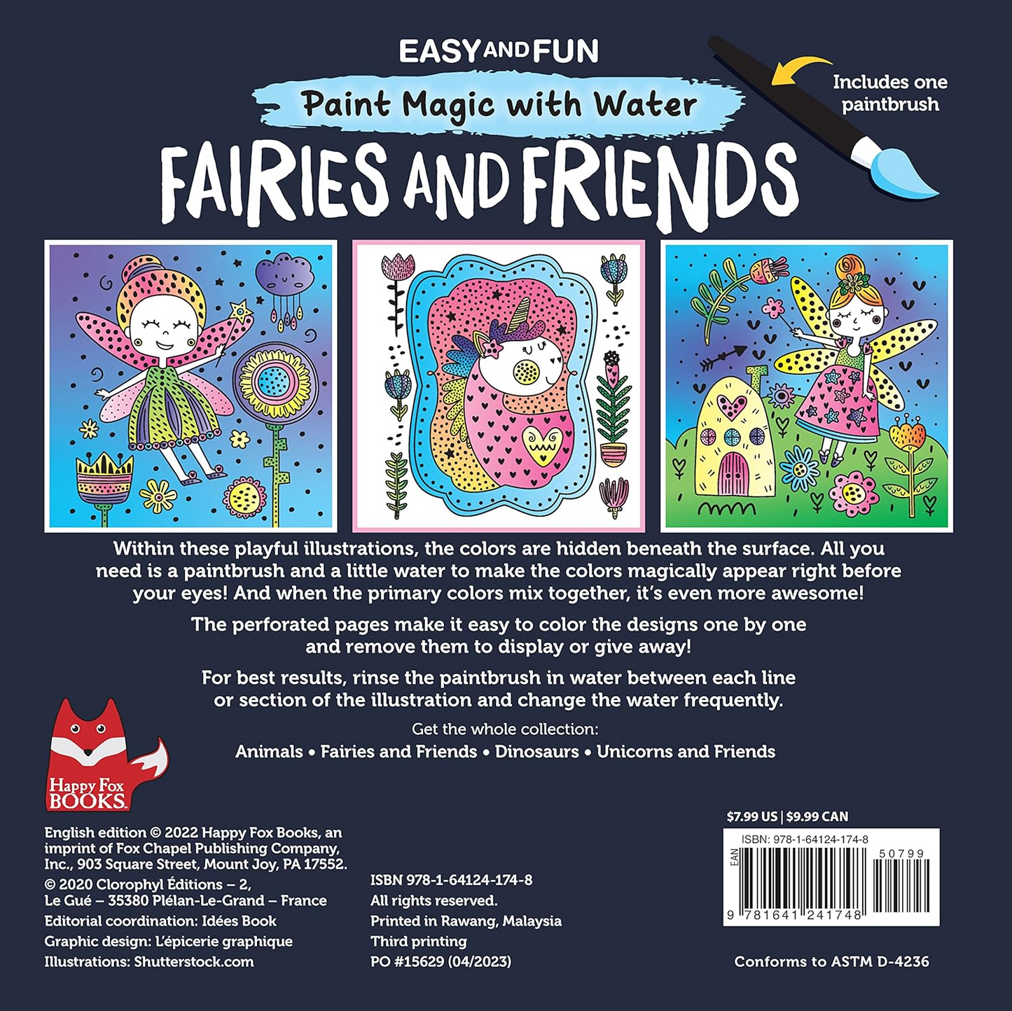 Paint Magic with Water: Fairies and Friends