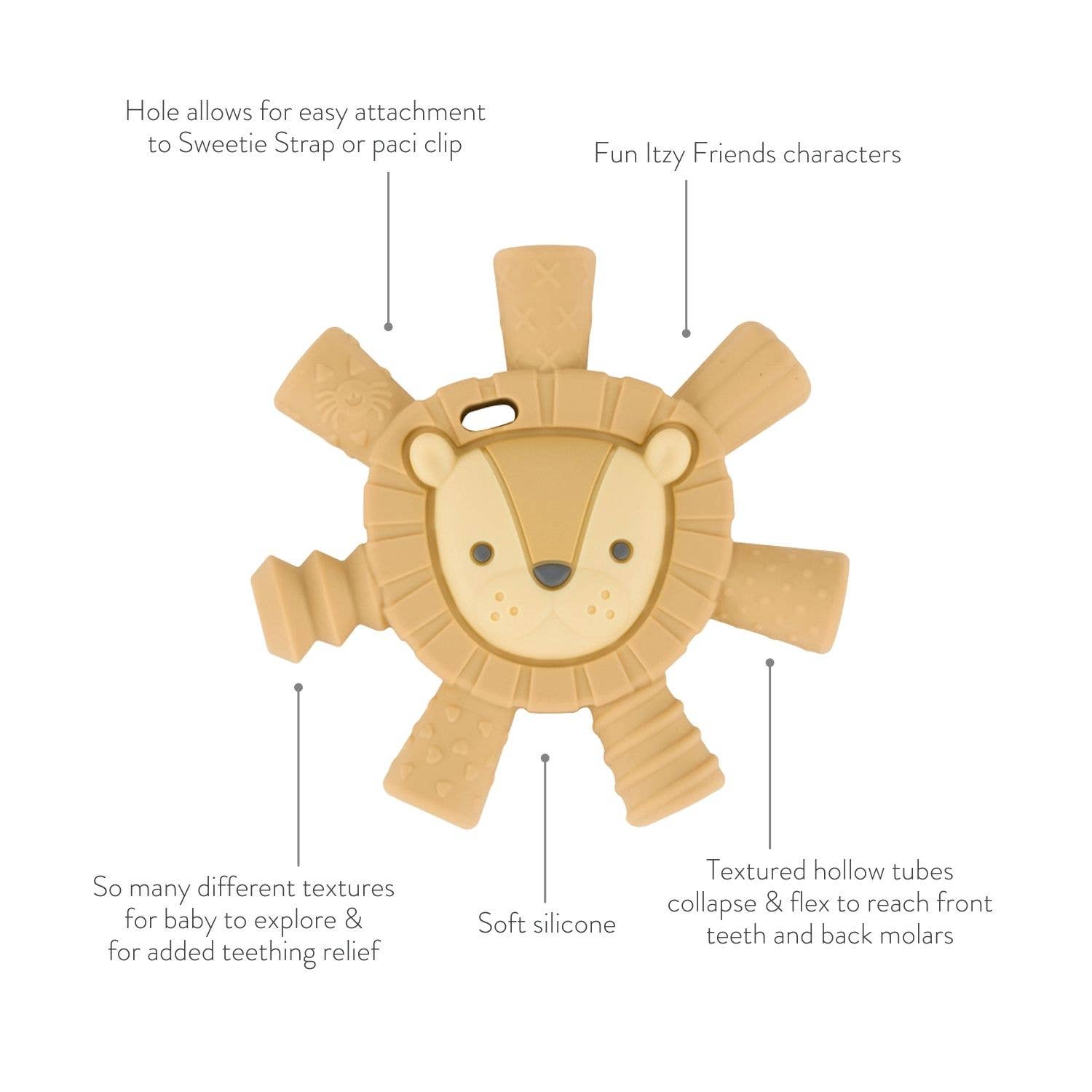 Lion Ritzy Teether™ Baby Molar Teether