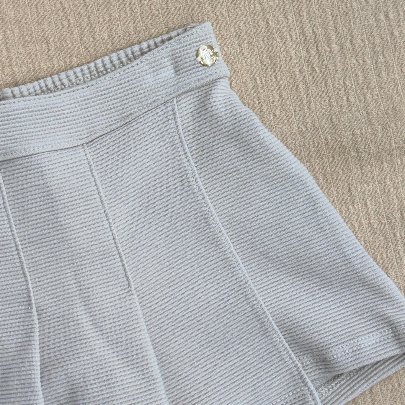Almond Pleated Skorts