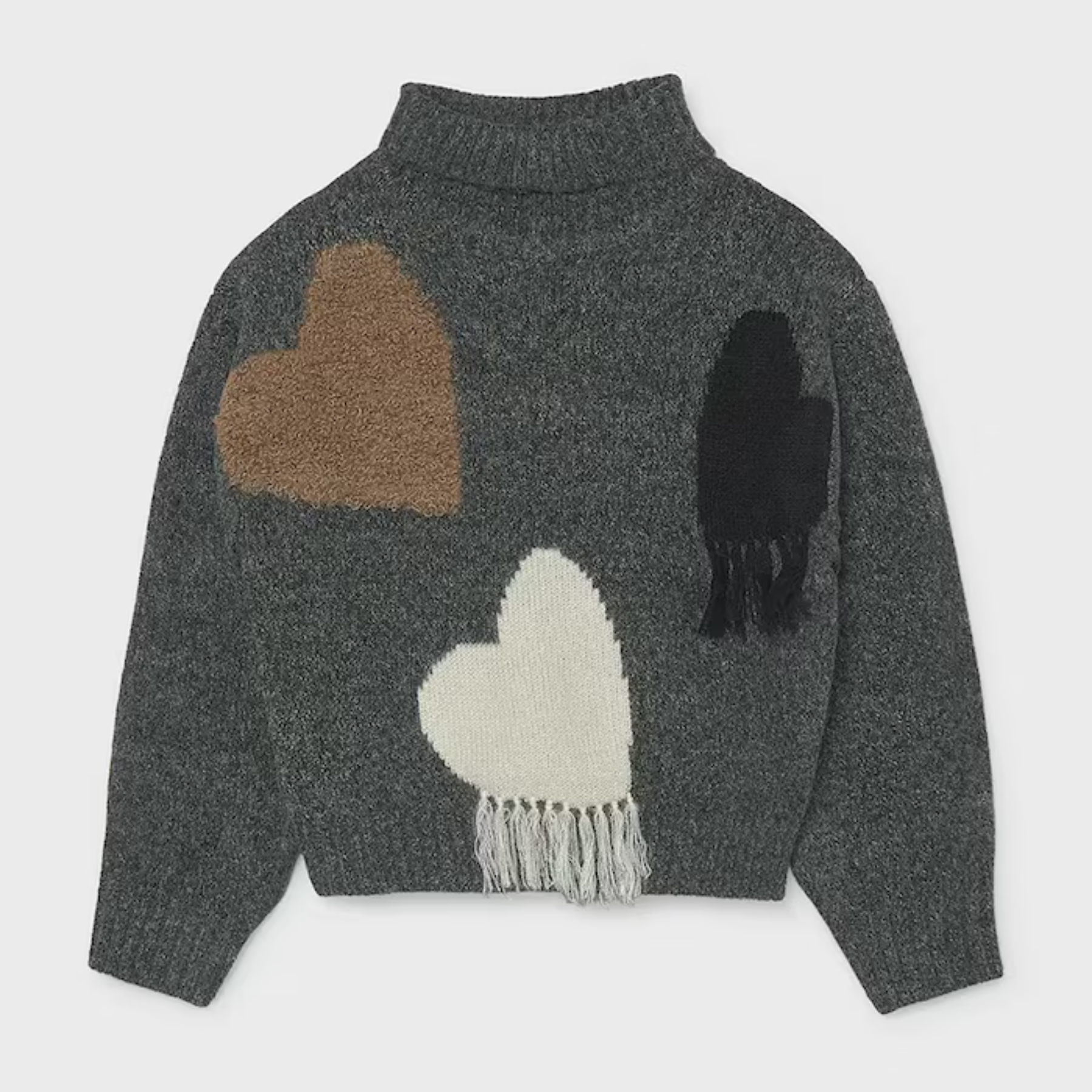 Grey Heart Sweater