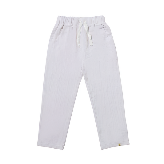 White Bosun Gauze Pants