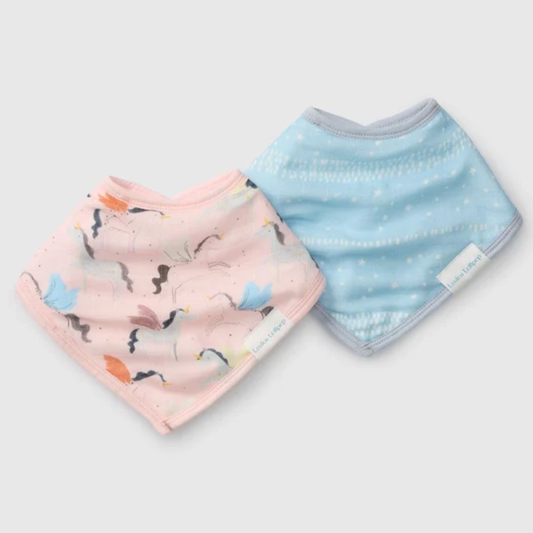 Unicorn Ballet Bandana Bib Set 2 Pack