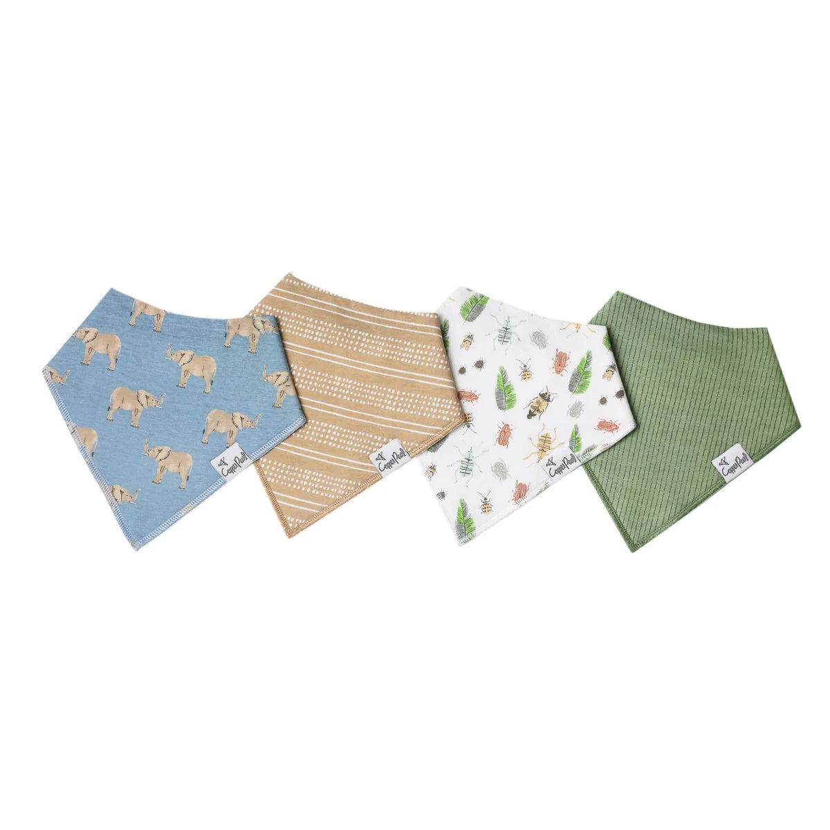 Peanut Baby Bandana Bib Set 4 pack