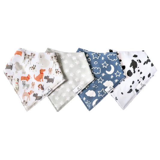 Rufus Bandana Bib Set 4 pack