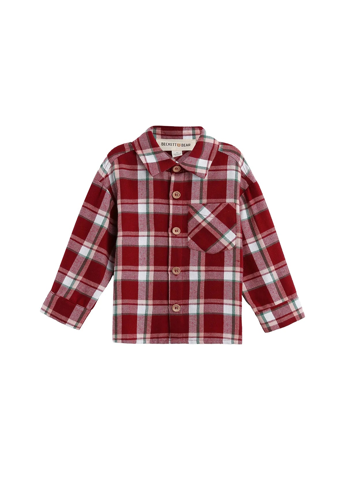 Joseph Long Sleeve Plaid Flannel Chest Pocket Shirt