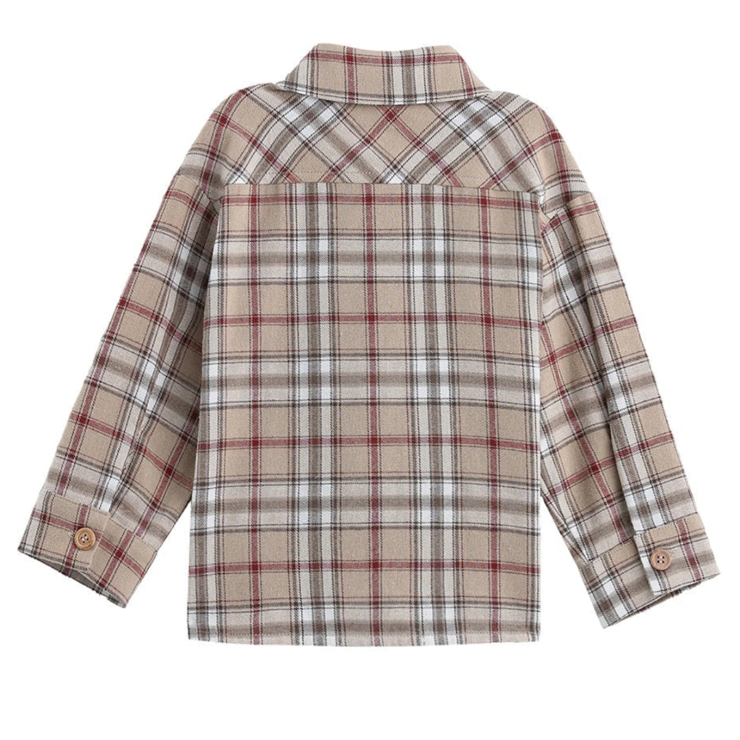 Hunter Long Sleeve Plaid Flannel Chest Pocket Shirt