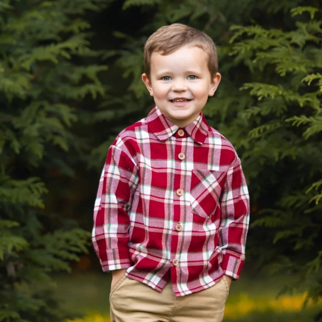 Joseph Long Sleeve Plaid Flannel Chest Pocket Shirt