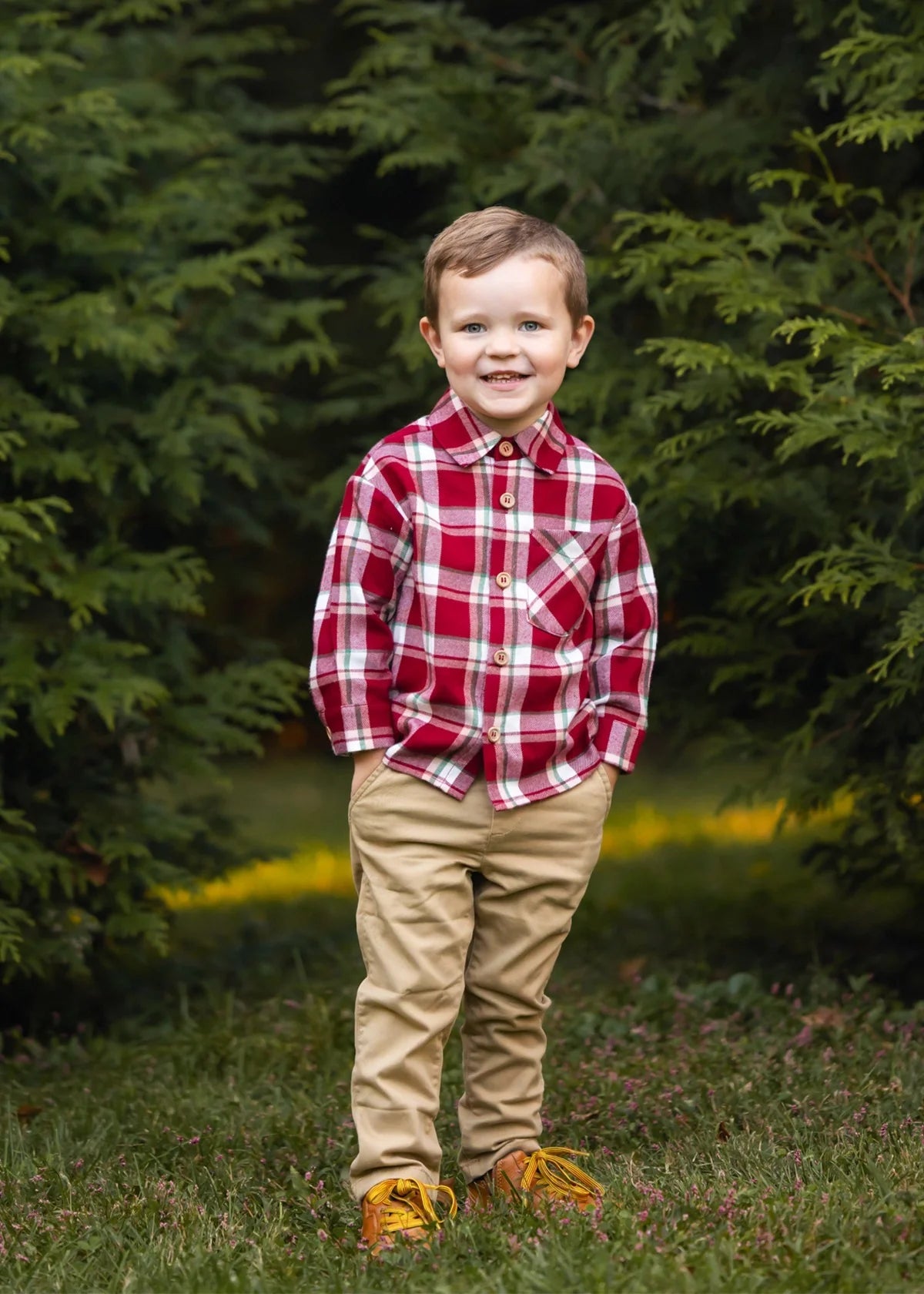 Joseph Long Sleeve Plaid Flannel Chest Pocket Shirt
