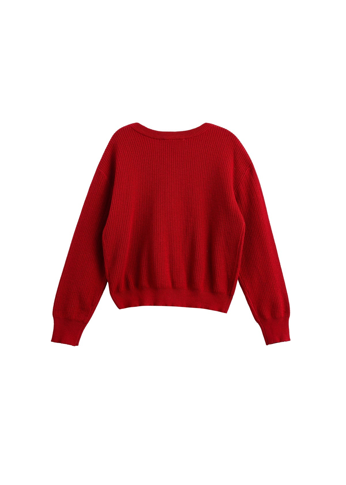 Winterberry Ribbed Long Sleeve Button Front Cardigan Sweater
