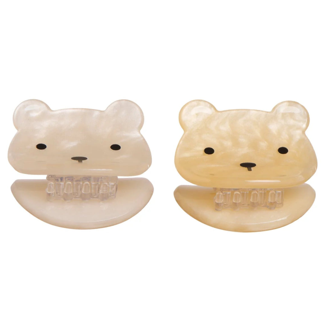 Teddy Bear Claw Clips 2 Pack
