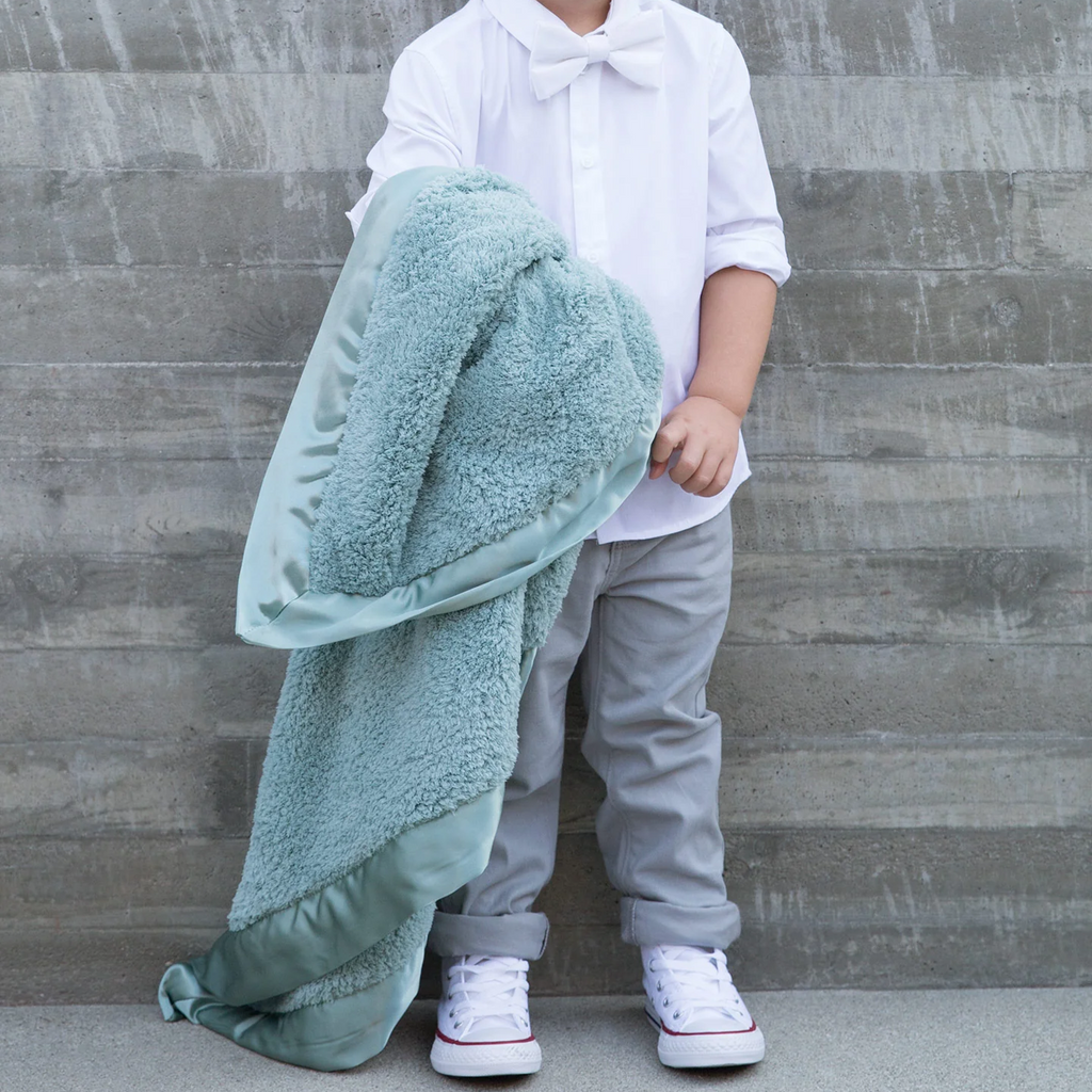 Sage Chenille Blanket