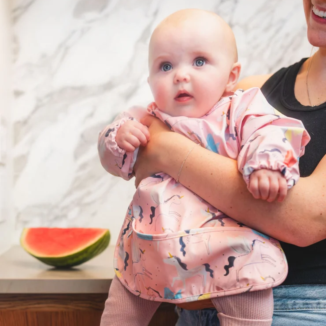 Unicorn Ballet Long Sleeve Bib
