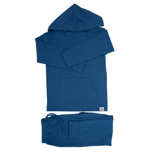 Captain Blue French Terry Hooded Jogger Set