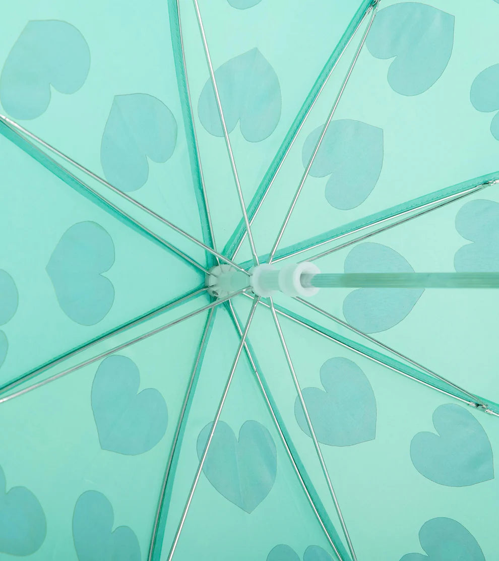 Blue Hearts Color Changing Umbrella