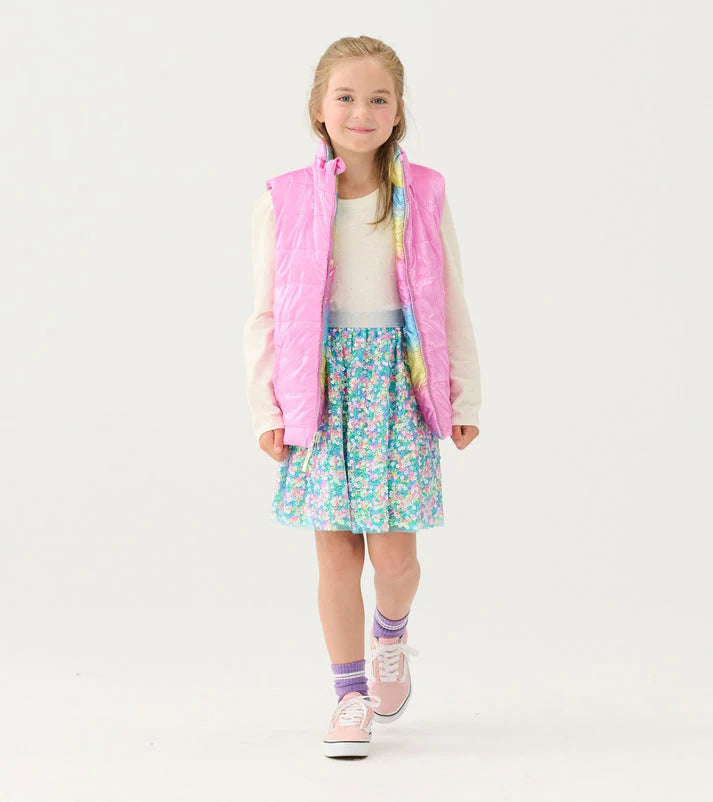 Rainbow Shine Reversible Quilt Vest