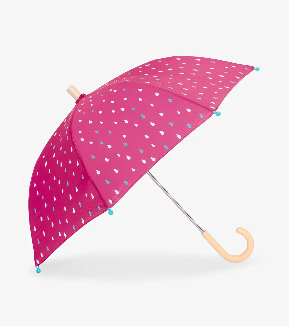 Rose Violet Tiny Drops Color Changing Umbrella