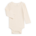 Thea Brushed Back Pointelle Long Sleeve Bodysuit
