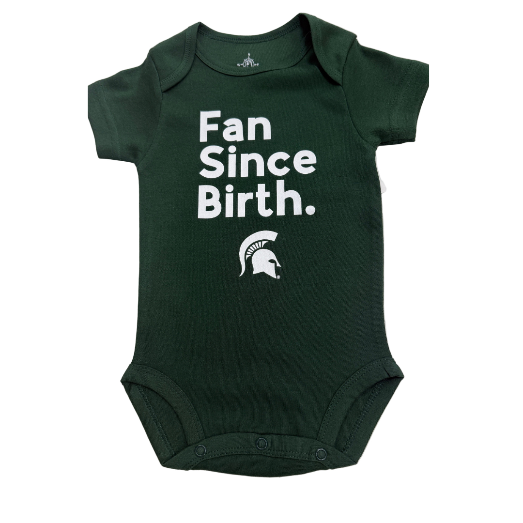 Michigan State Fan Since Birth Onesie