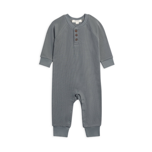 Crosby Waffle Knit Henley Romper