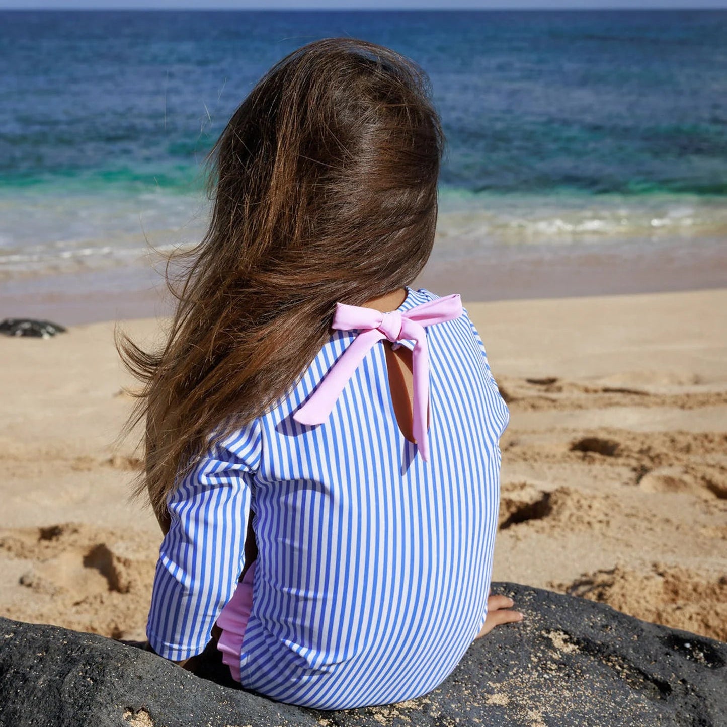 Marina Blue Coastal Cutie Surf Suit