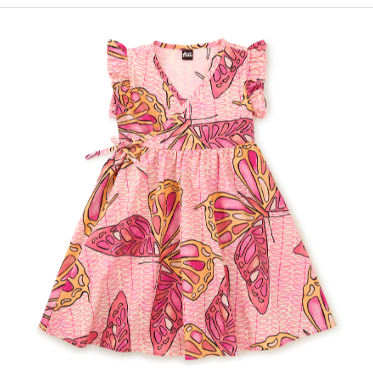 Batik Butterfly Wrap Dress