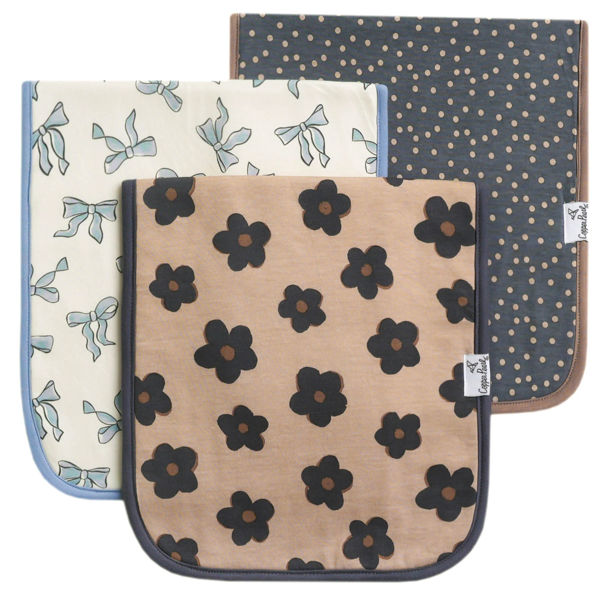 Gemma in Tan Burp Cloth Set 3 Pack