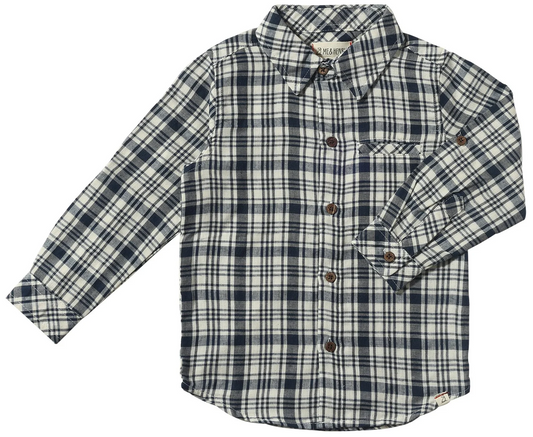 Black White Atwood Plaid Shirt