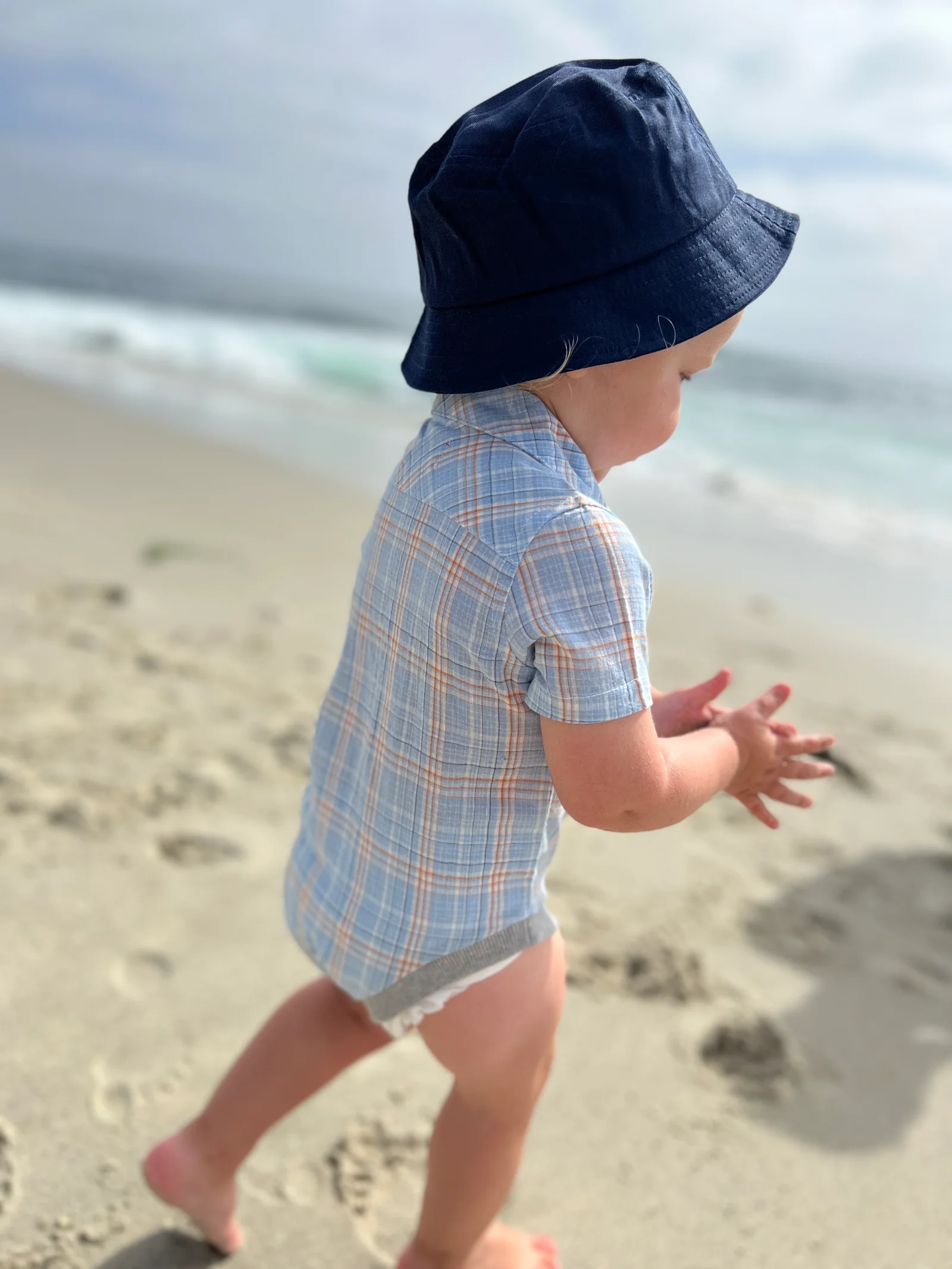 Navy Twill Fisherman Bucket Hat