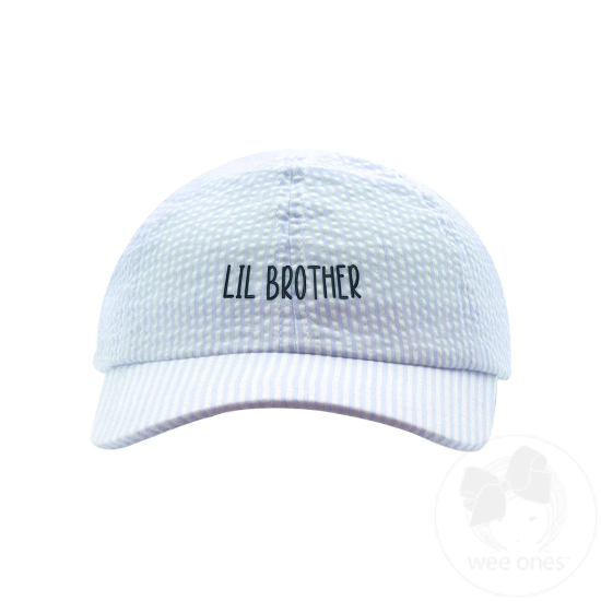 Little Brother Seersucker Hat