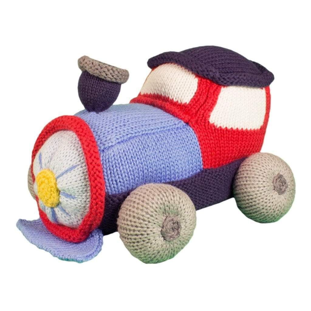 Hand Knit Train 7 inch