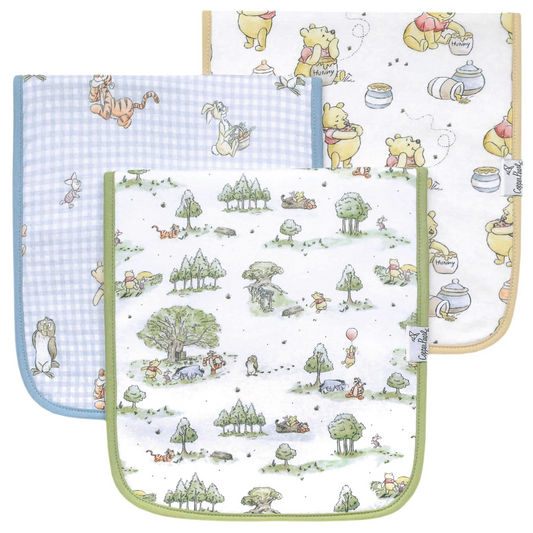 Hundred Acre Wood Burp Cloth Set 3 Pack
