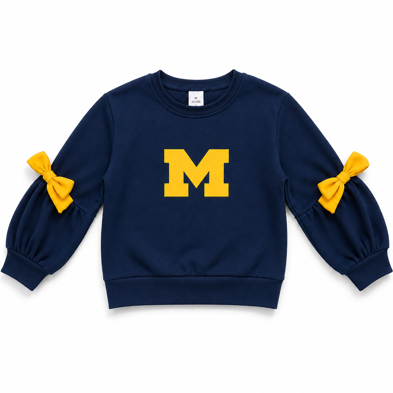 Navy Michigan Bow Sweatshirt