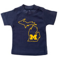 Outline State Michigan Short Sleeve Tee
