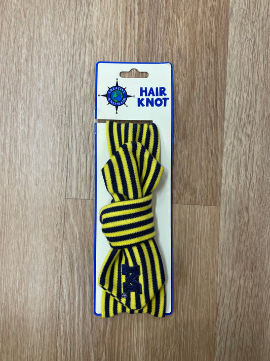 Navy/Yellow Hair Knot
