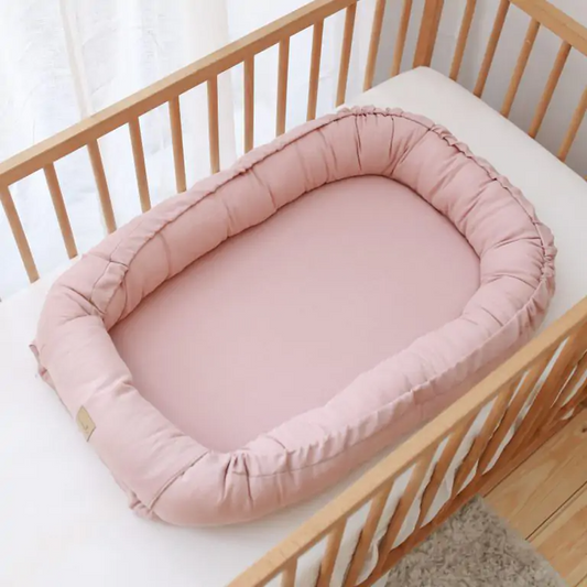 Powder Pink Linen Babynest